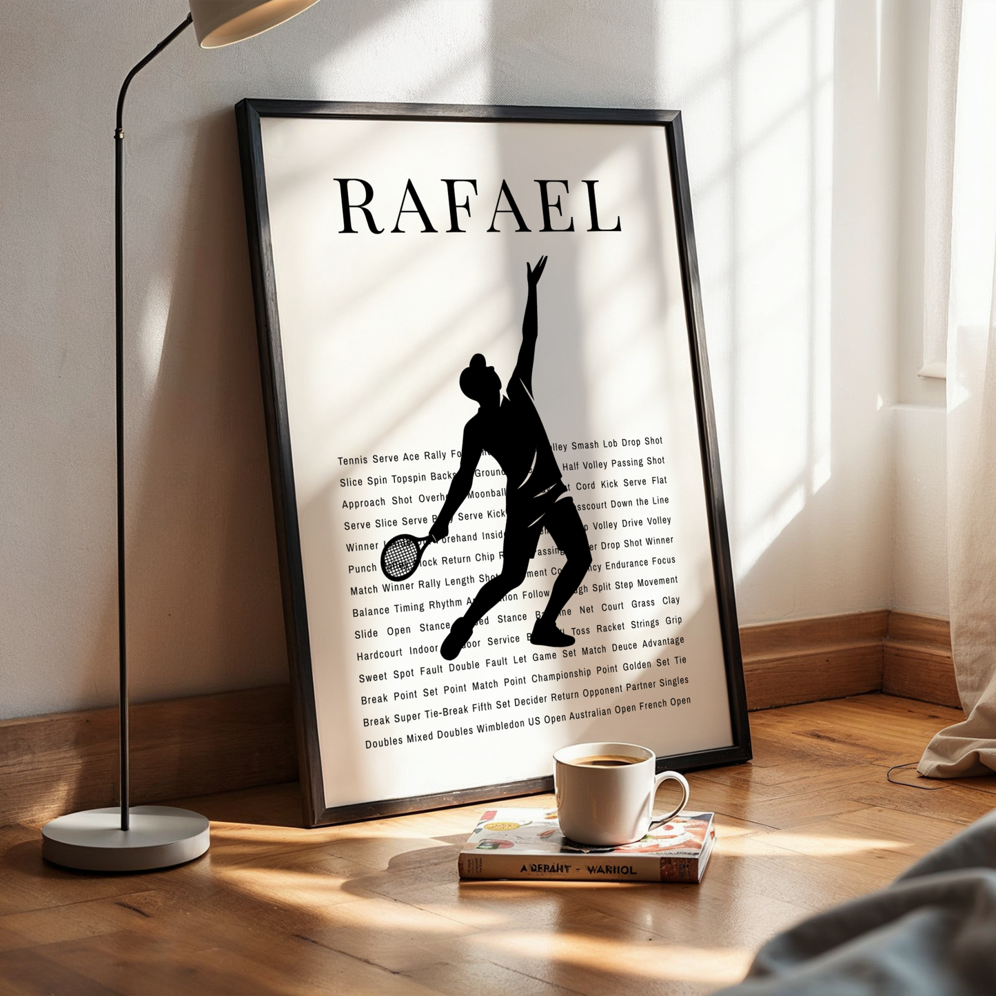 Personalized Tennis Poster