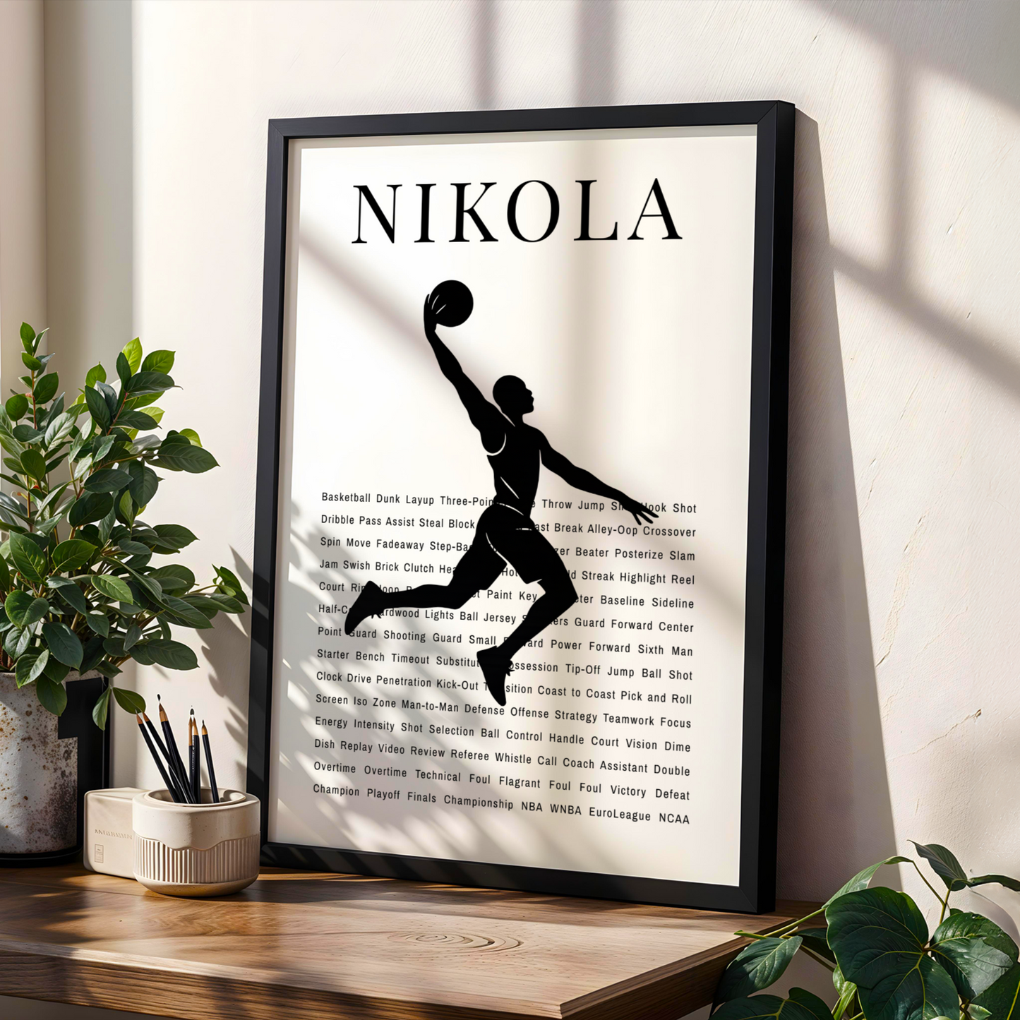 Personalized Basketball Poster