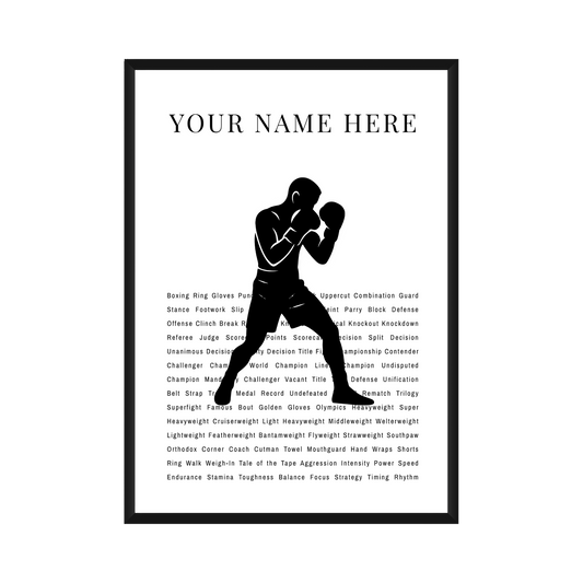 Personalized Boxing Poster