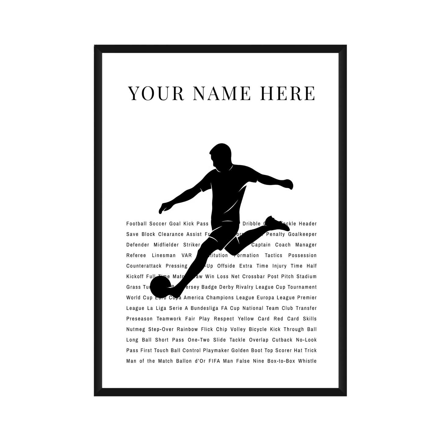 Personalized Football Poster