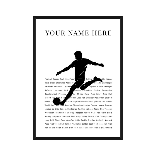 Personalized Football Poster