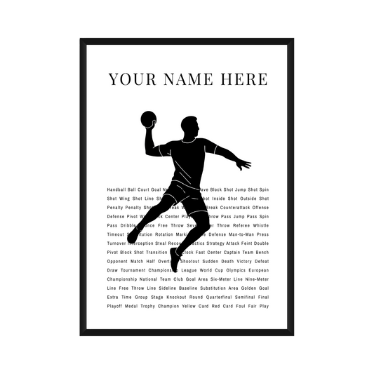 Personalized Handball Poster