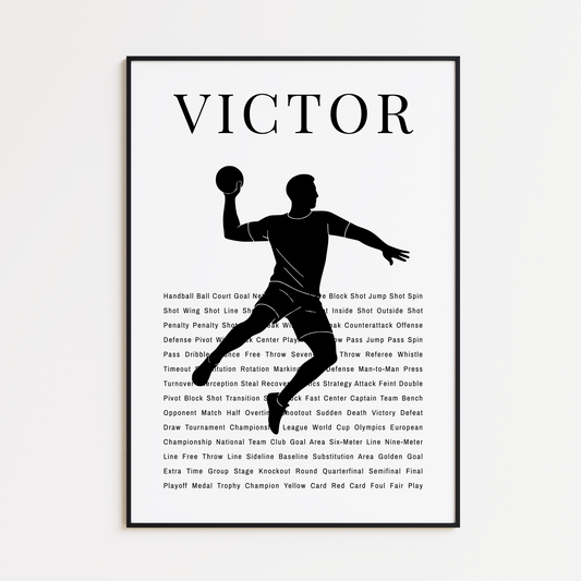 Personalized Handball Poster