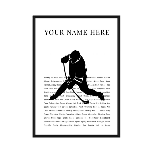 Personalized Hockey Poster