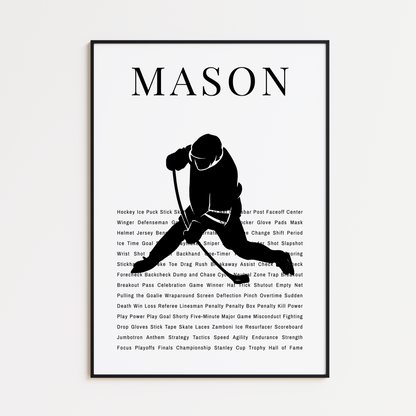 Personalized Hockey Poster