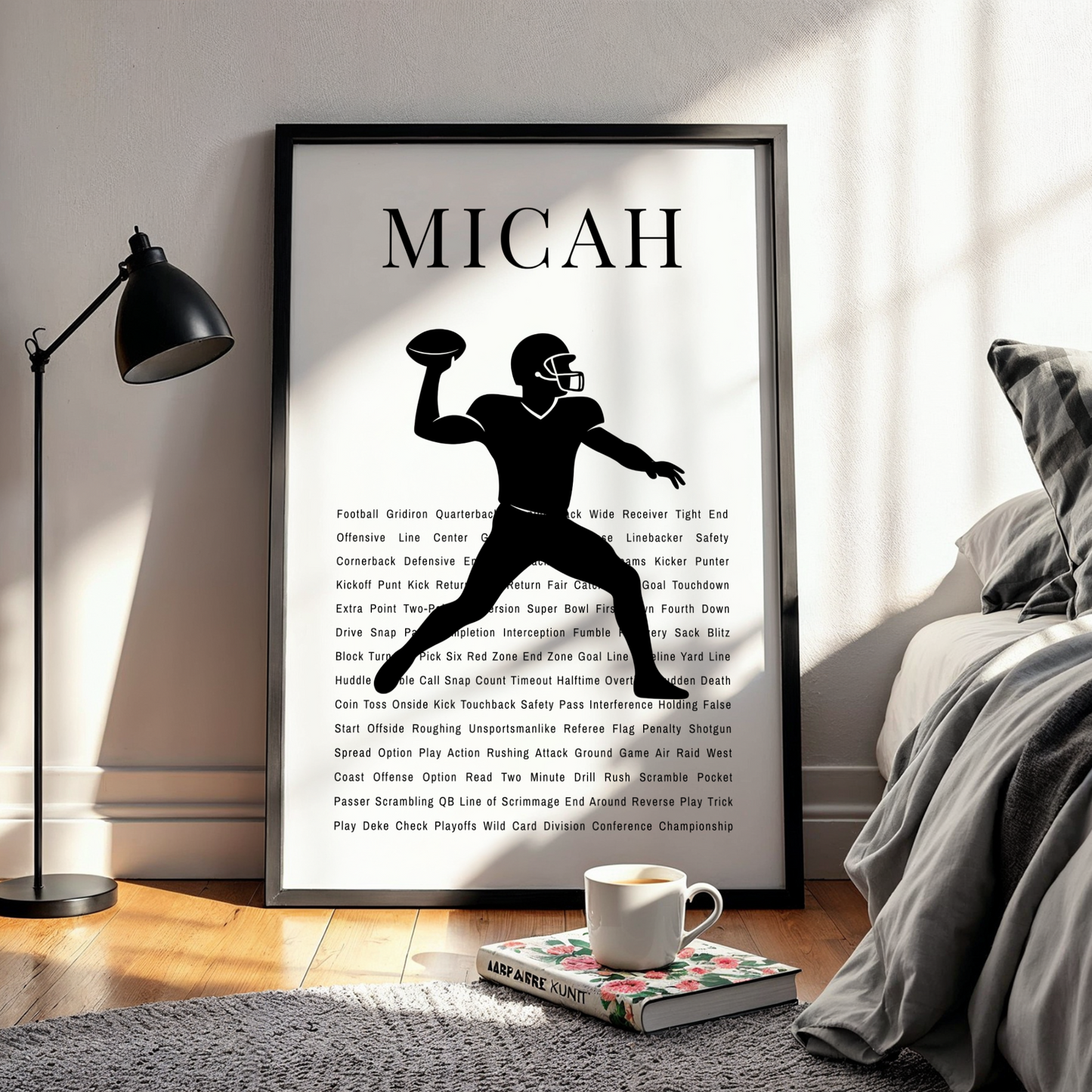 Personalized American Football Poster