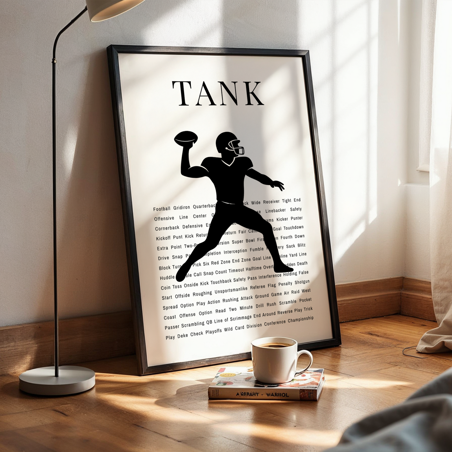 Personalized American Football Poster