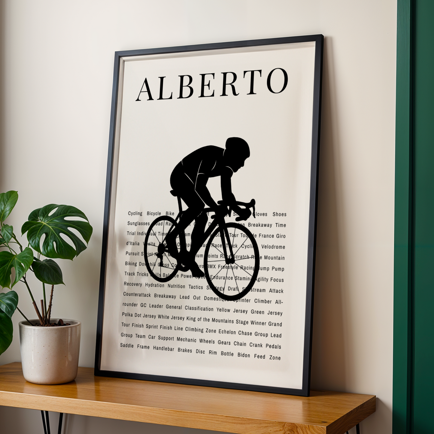 Personalized Cycling Poster