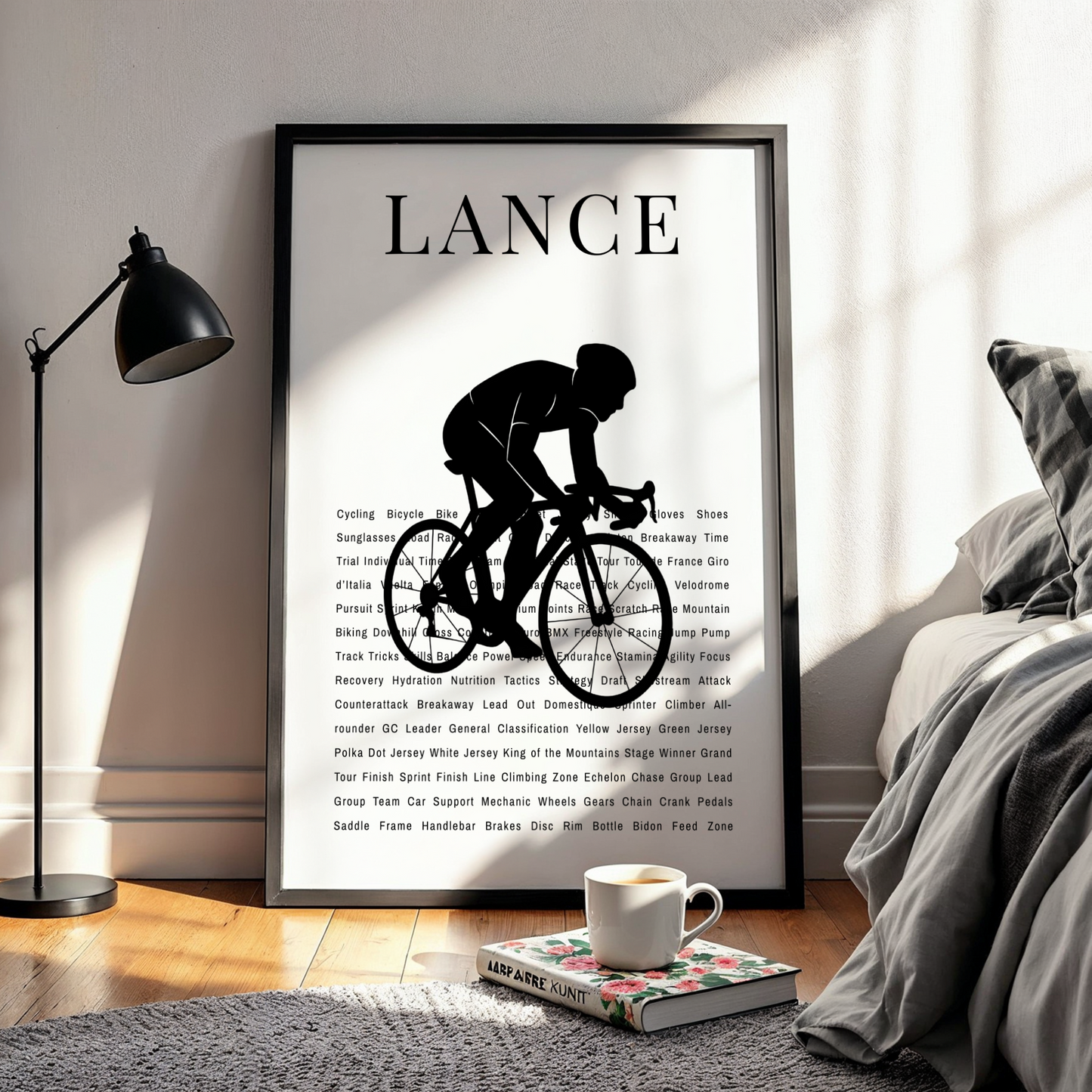 Personalized Cycling Poster