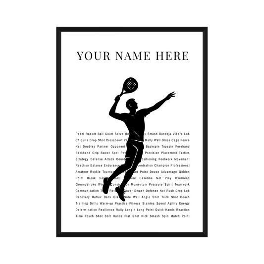 Personalized Padel Poster