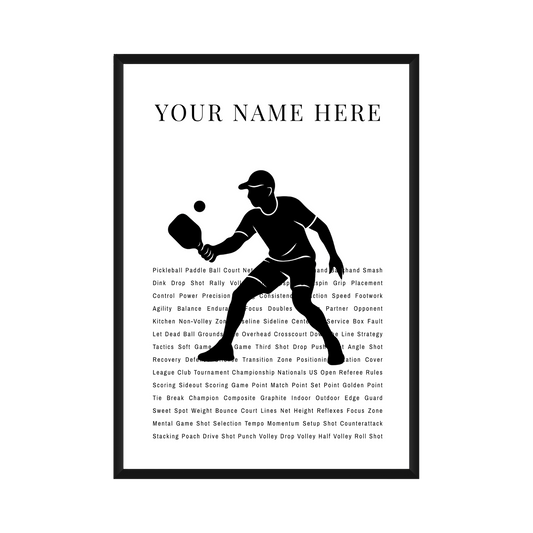 Personalized Pickleball Poster