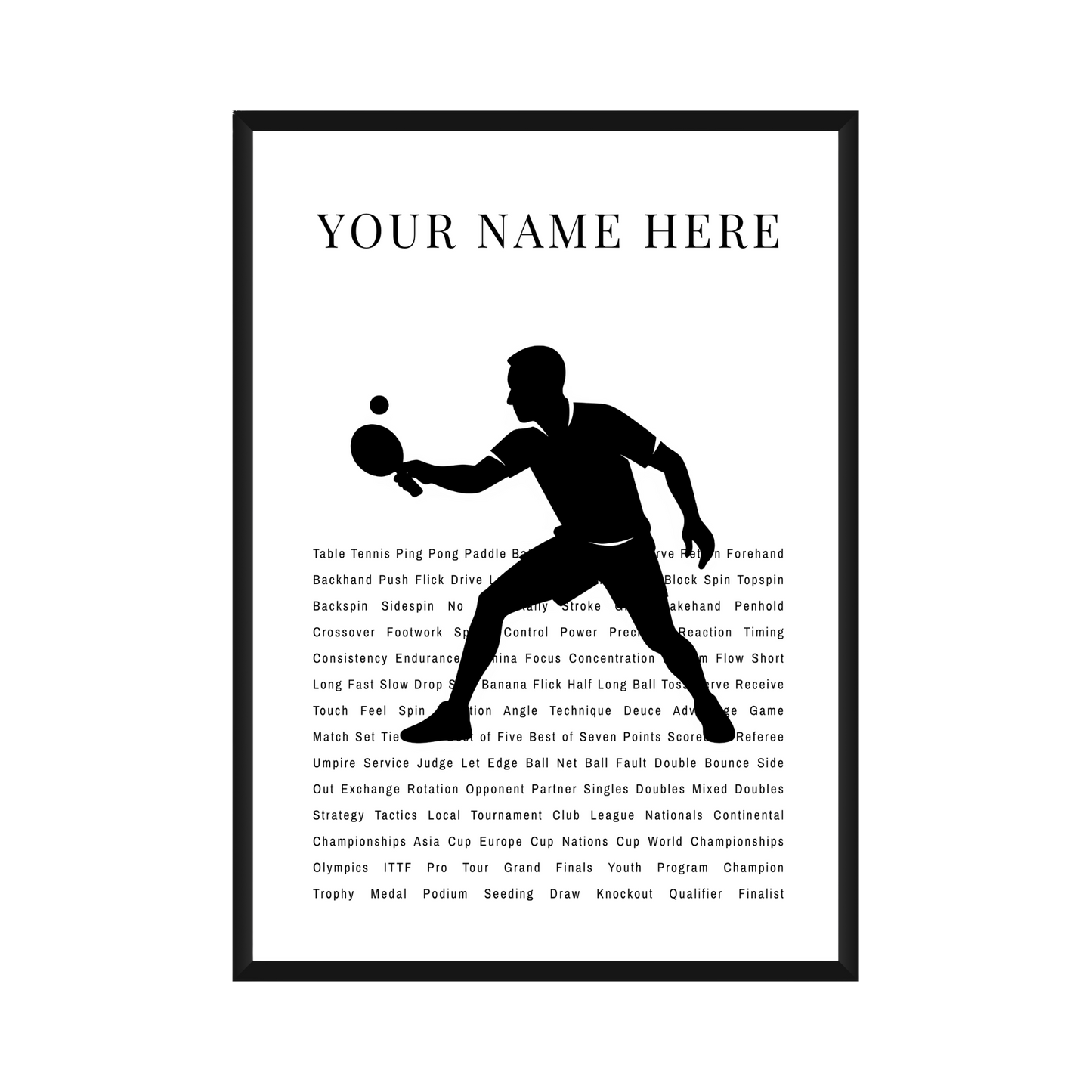Personalized PingPong Poster