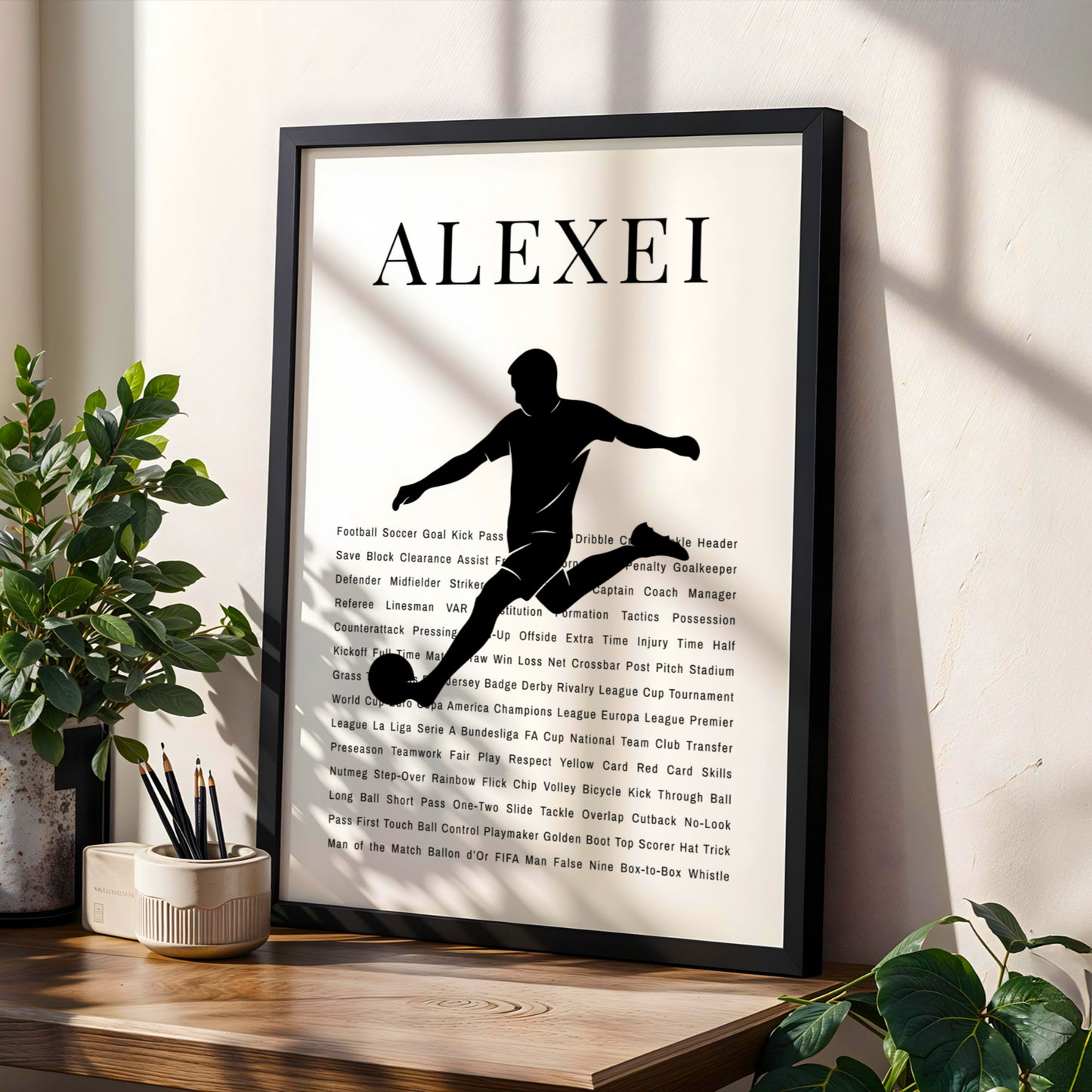Personalized Football Poster