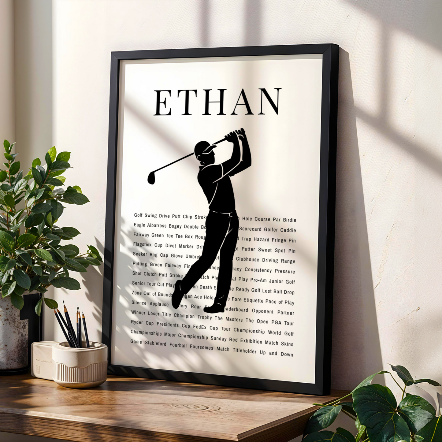 Personalized Golf Poster