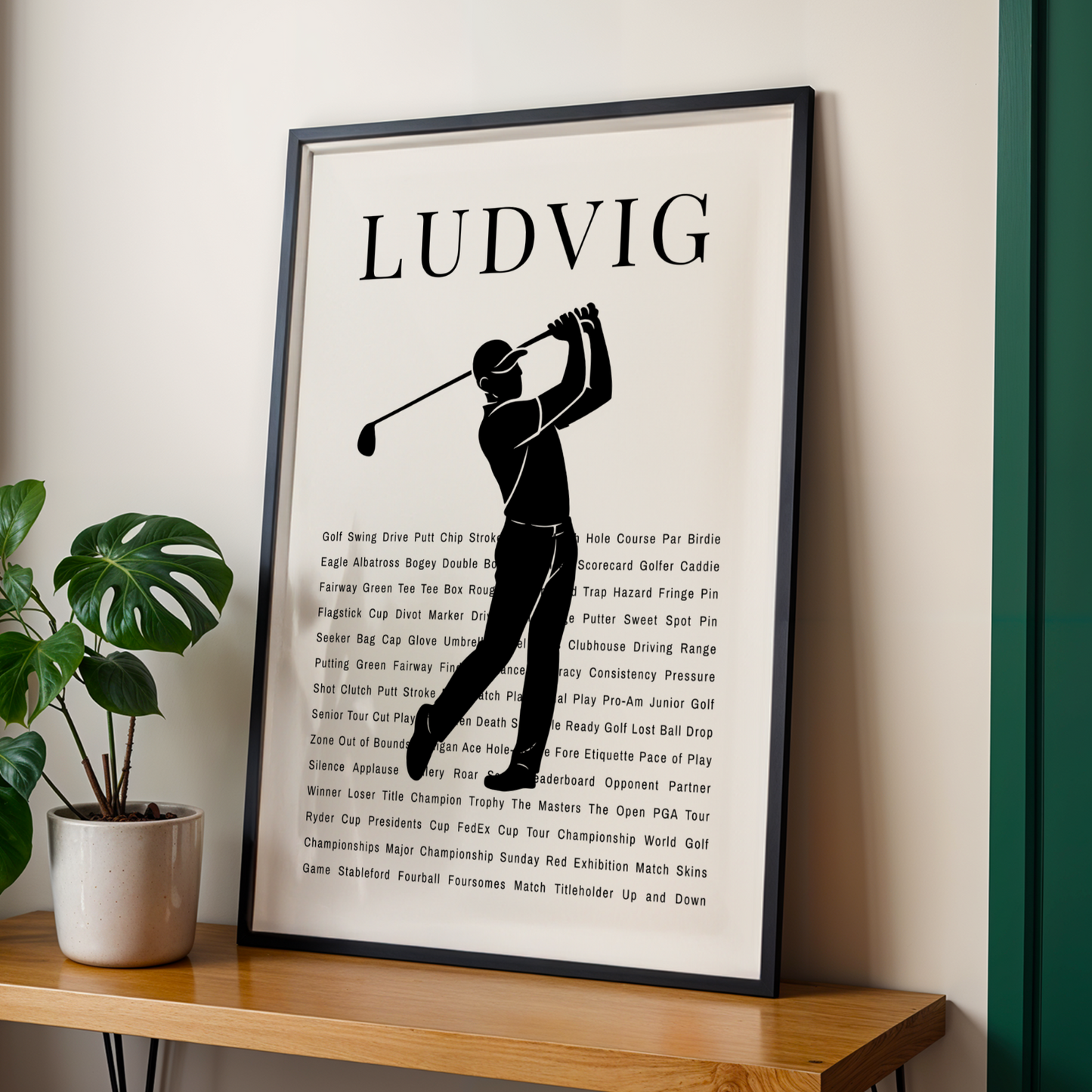 Personalized Golf Poster
