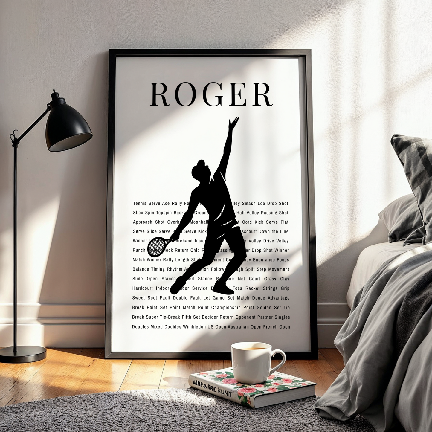 Personalized Tennis Poster