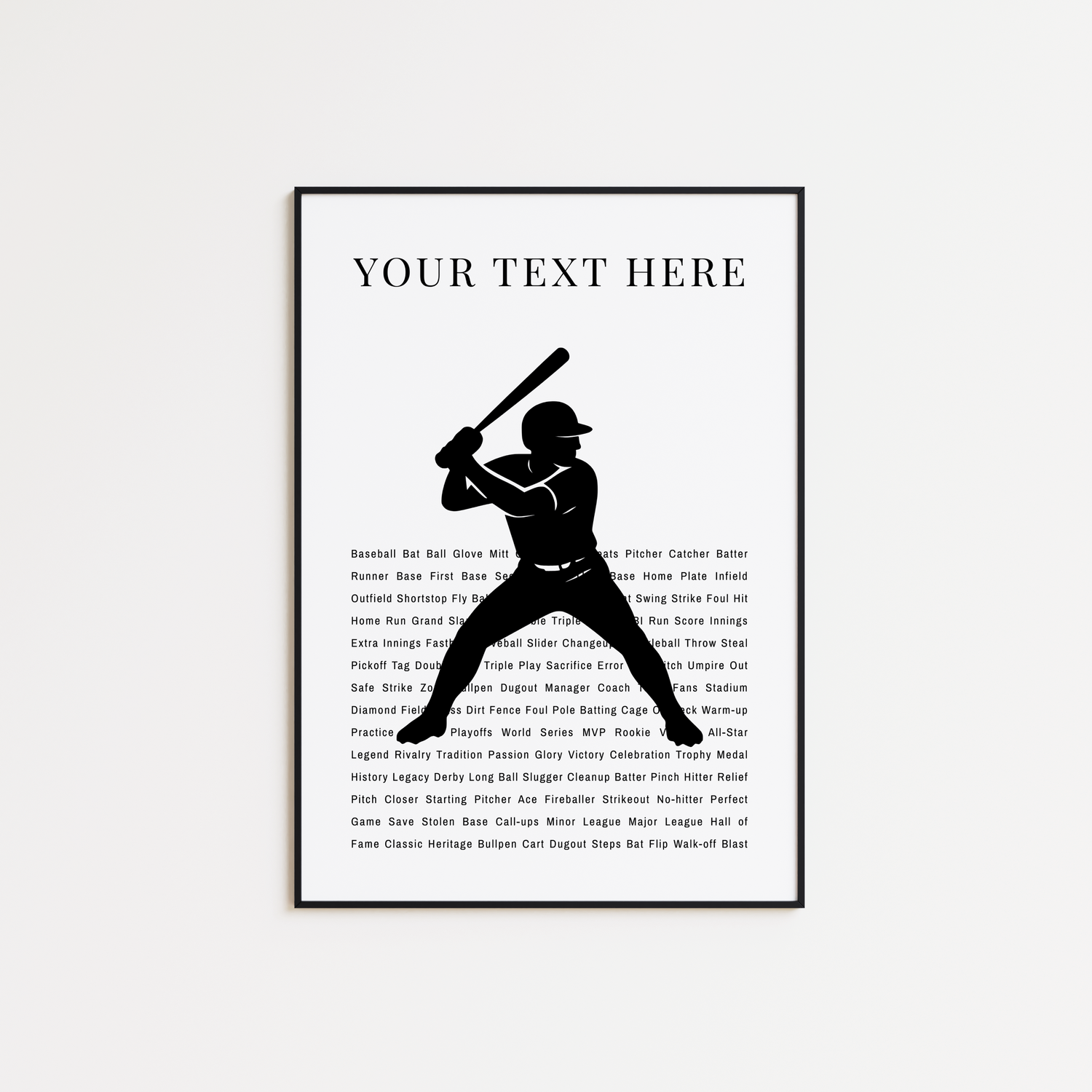 Personalized Baseball Poster