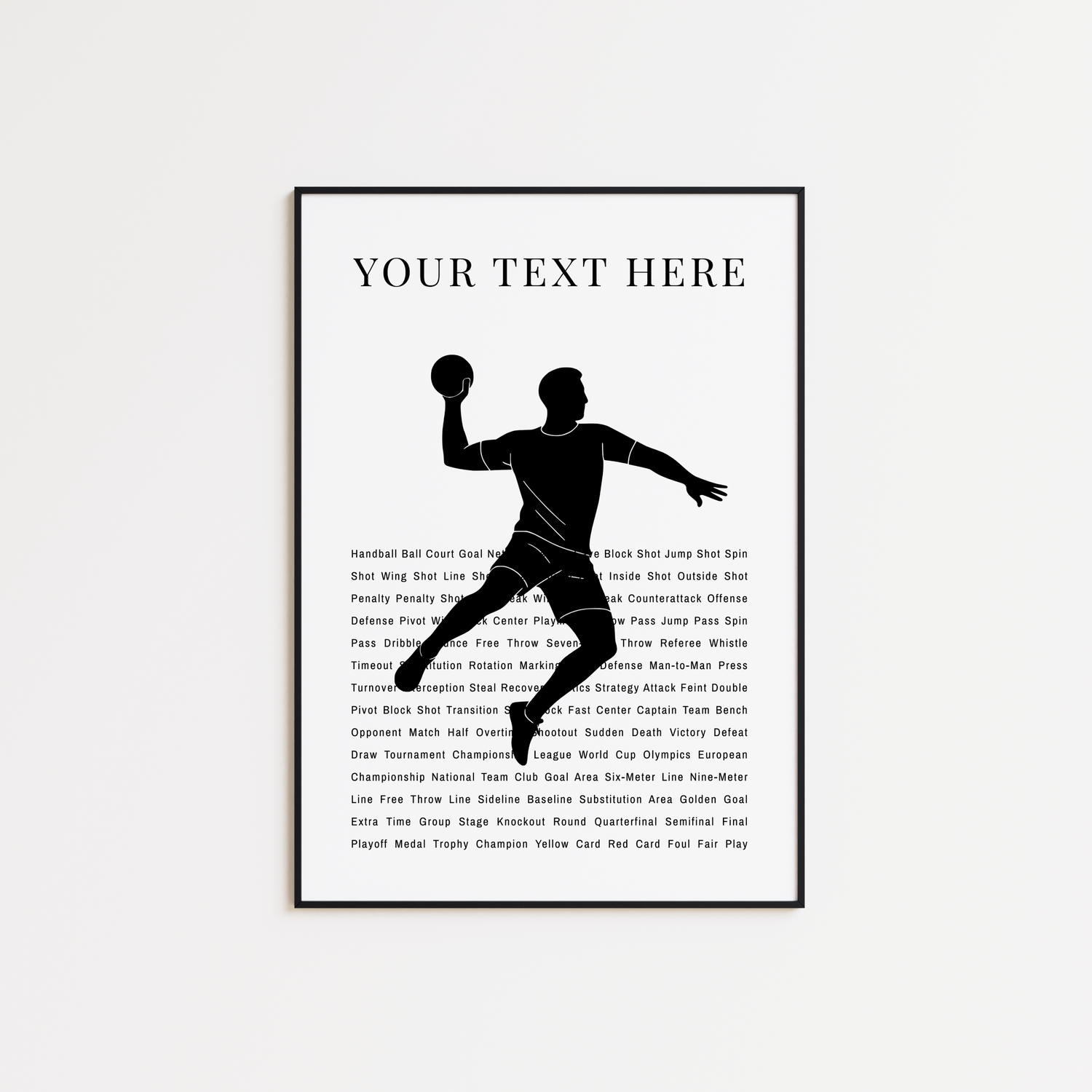 Personalized Handball Poster