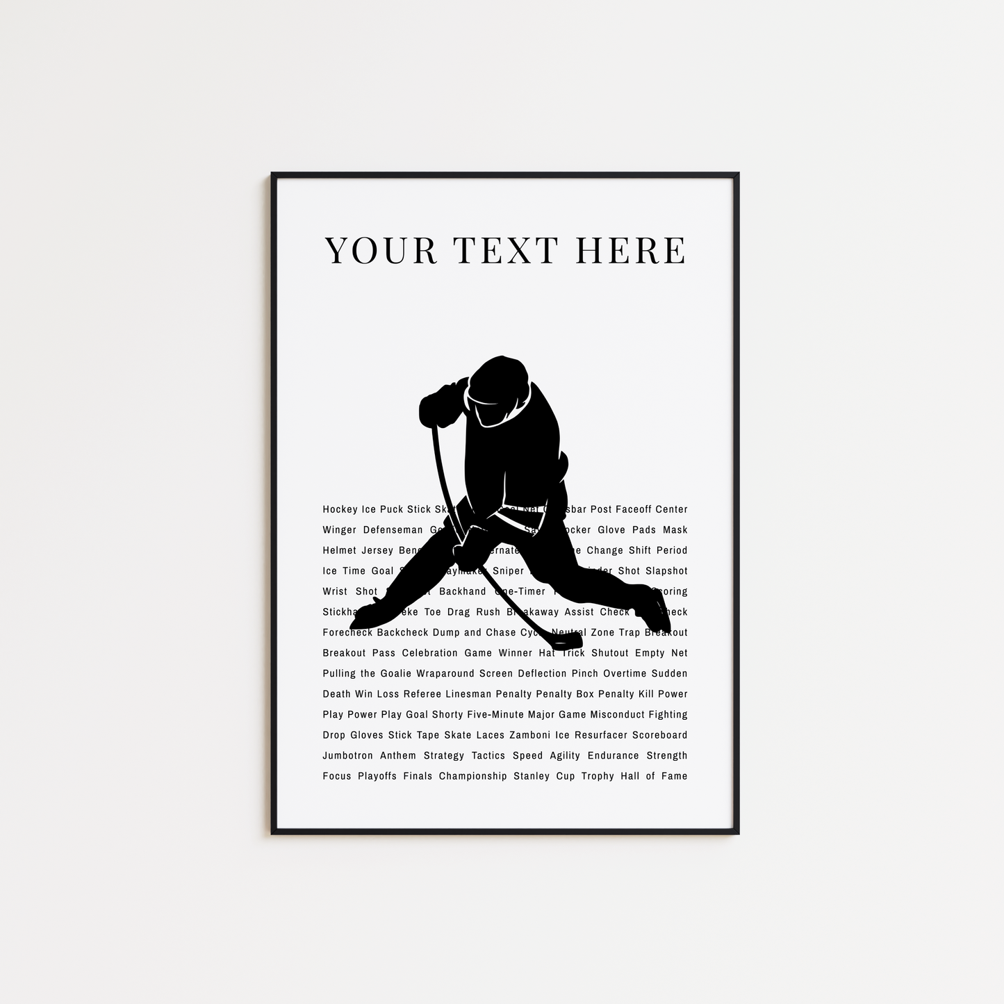 Personalized Hockey Poster