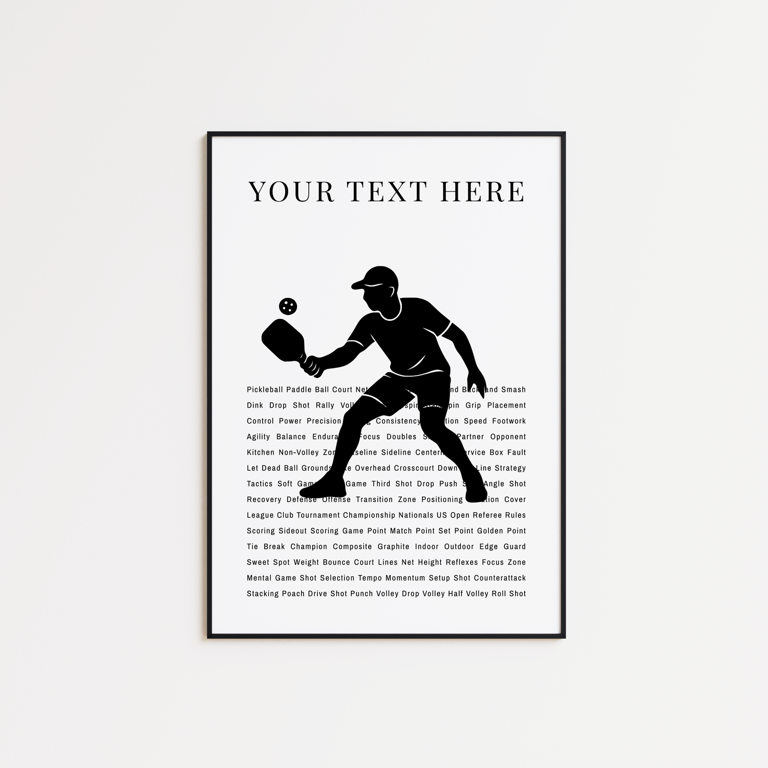 Personalized Pickleball Poster